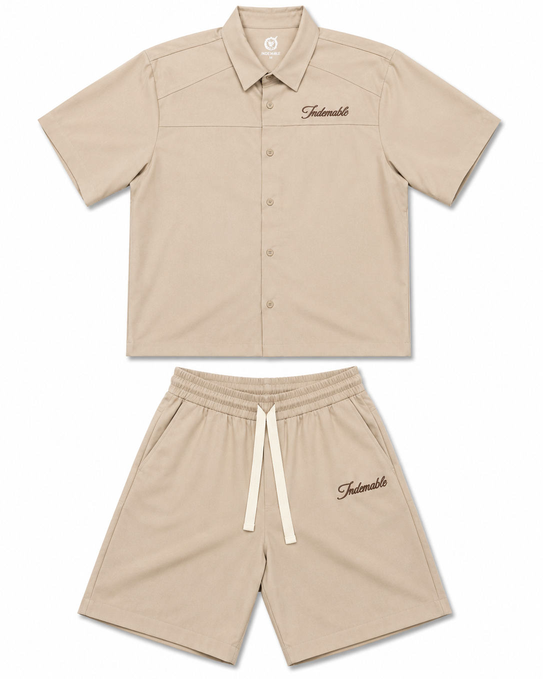 Coordinato Oversize Ricamo Indomable Marrone
