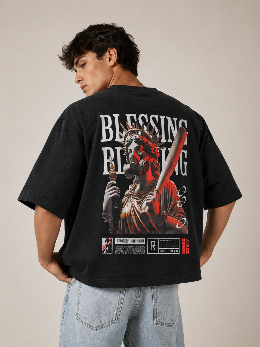Blessing Before War Oversize T-Shirt