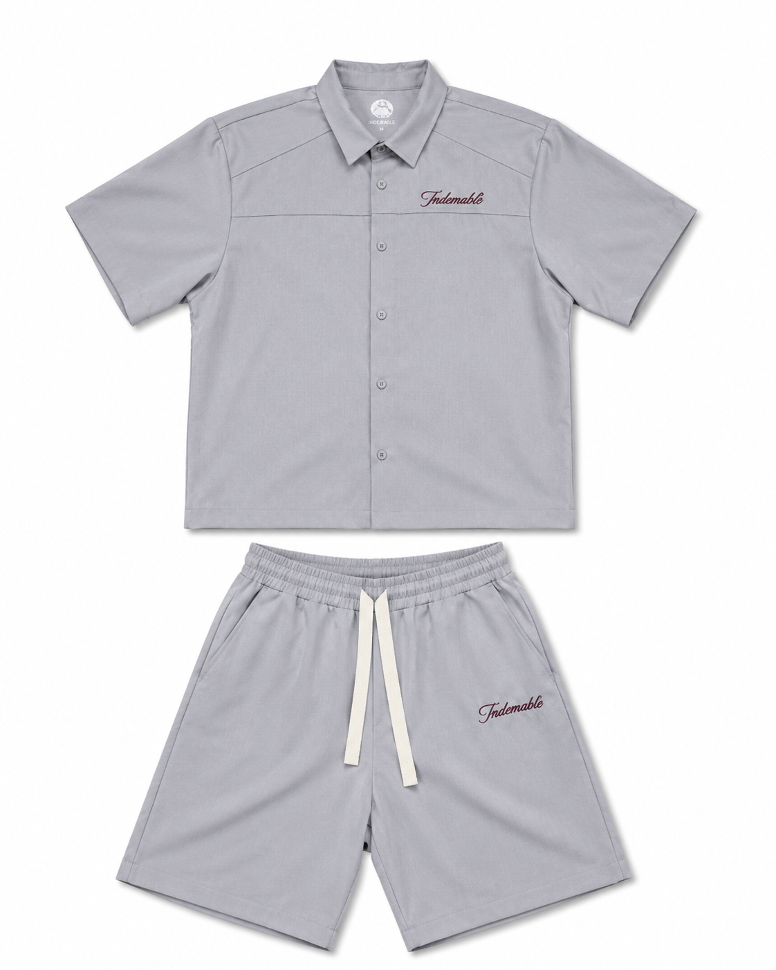 Coordinato Oversize  Ricamo Indomable Bordeaux