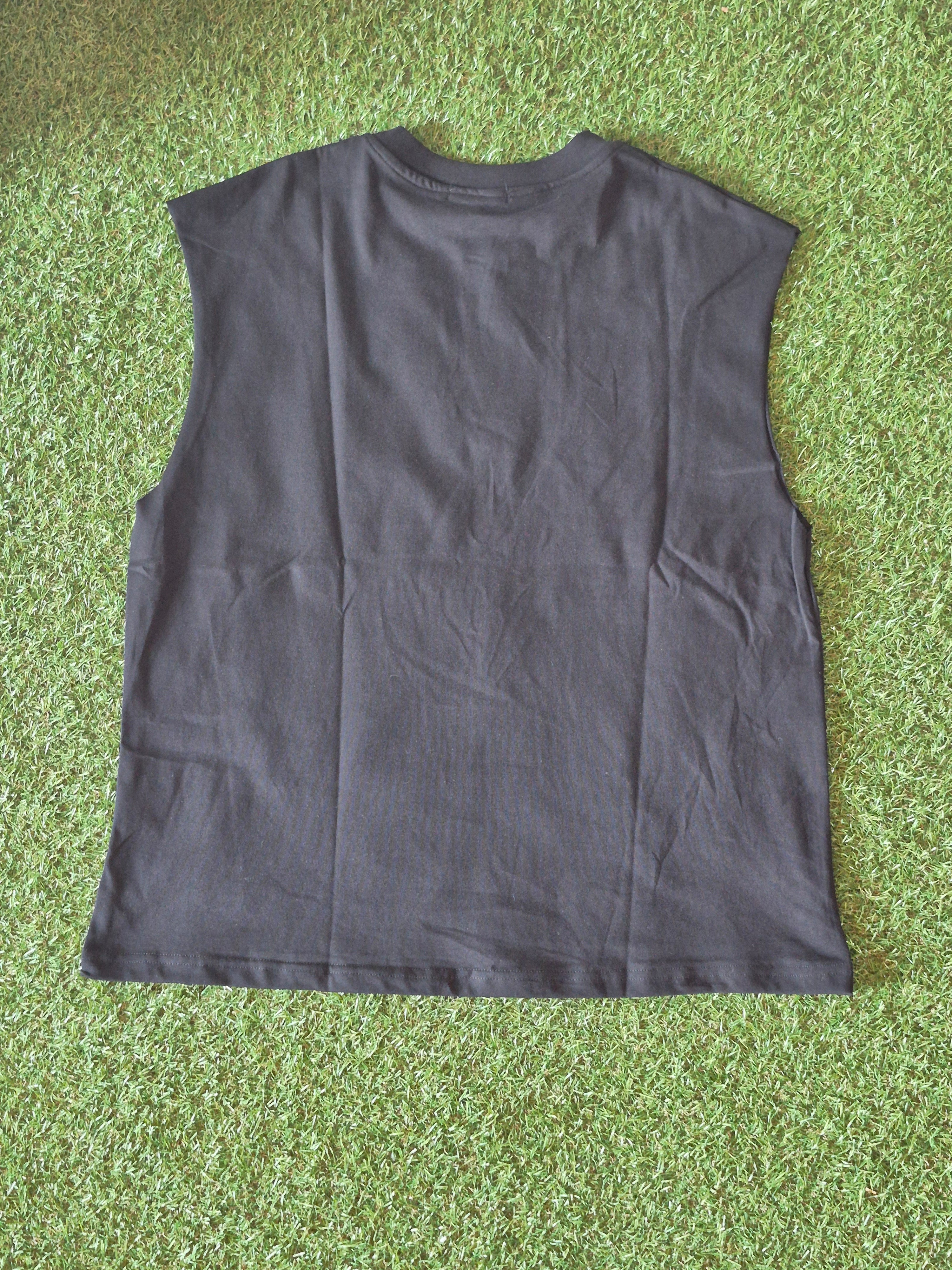 Canotta Oversize "Saints of God" – Stampa Front Angelo– Bianco/Nero