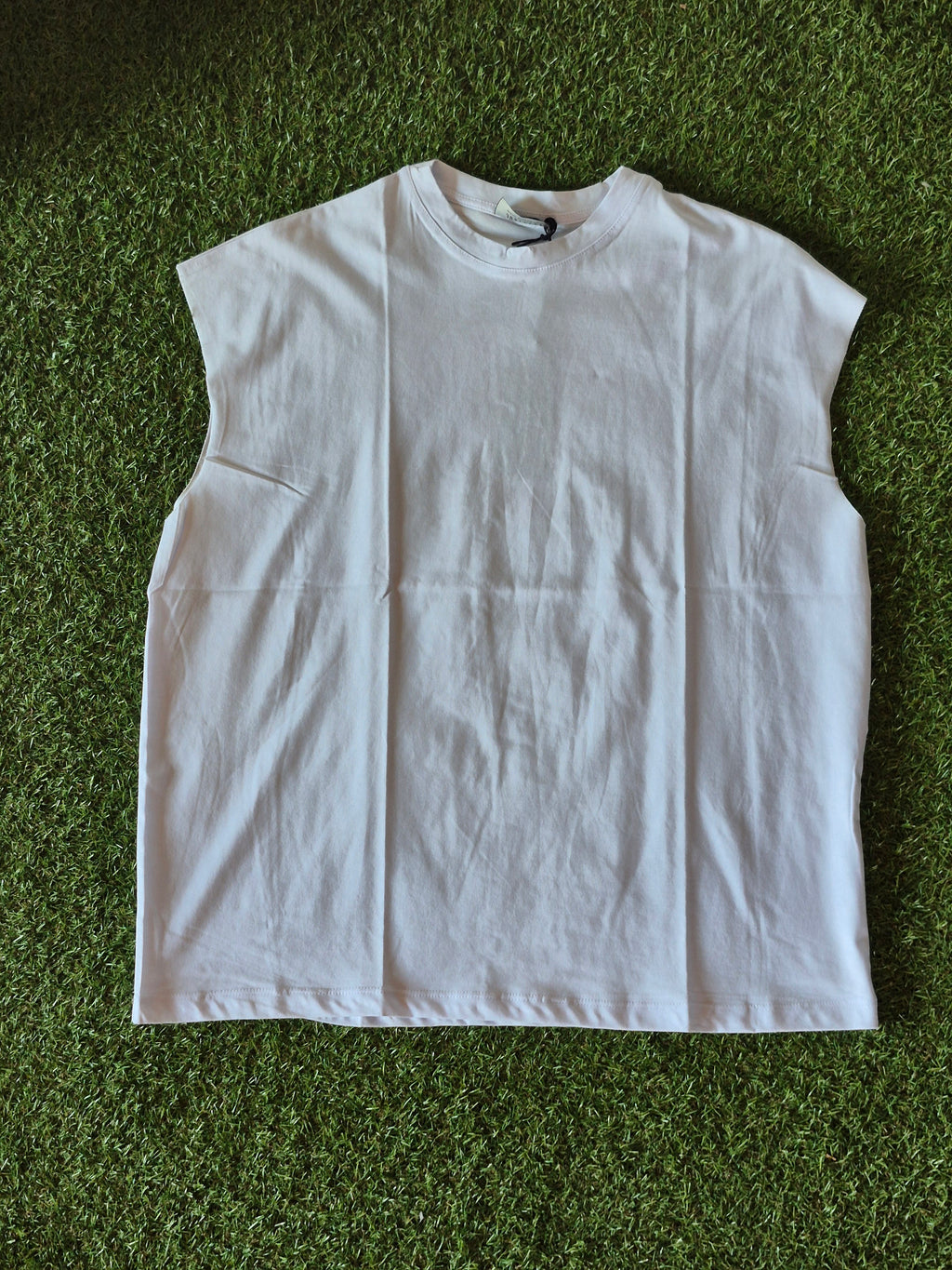Canotta Oversize Prayer Cross Unisex | Bianca e Nera