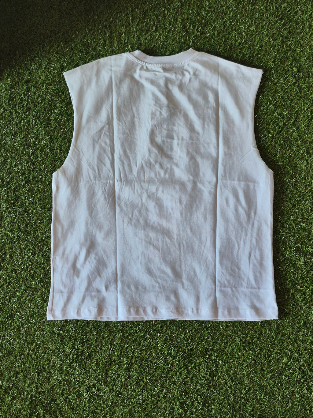 Canotta Oversize "Saints of God" – Stampa Front Angelo– Bianco/Nero