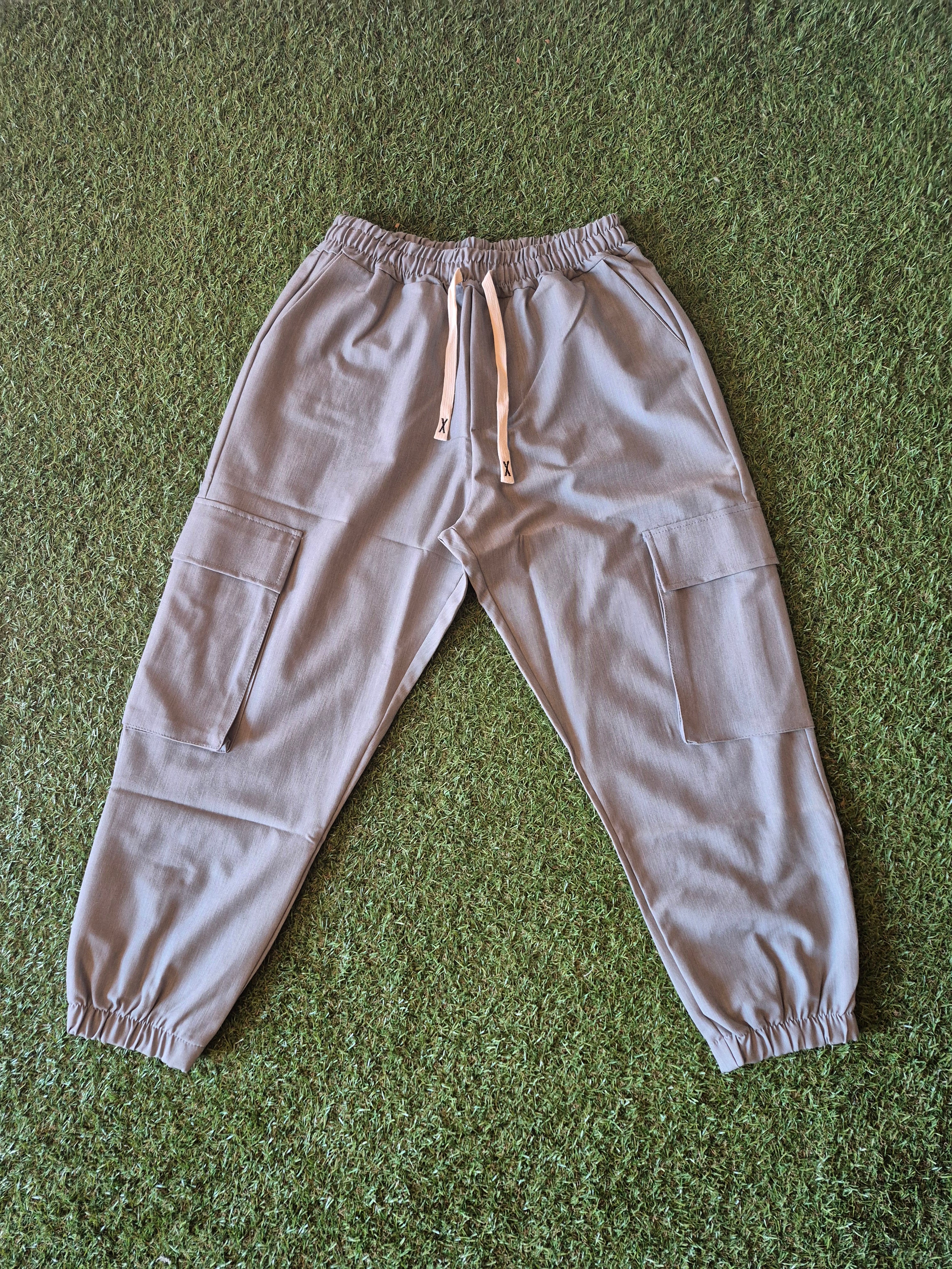 Pantalone Cargo Jogger Essential Grigio