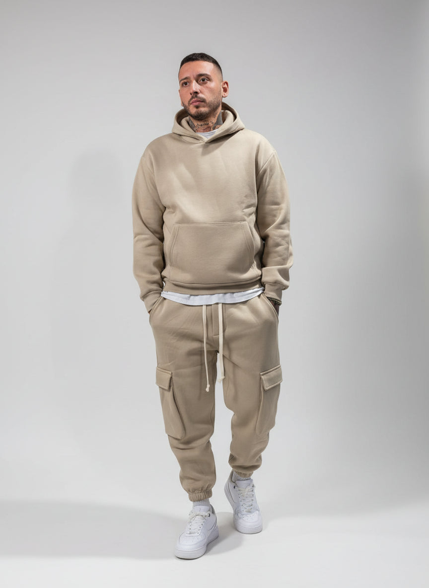 Tuta Cargo/Beige-Nera